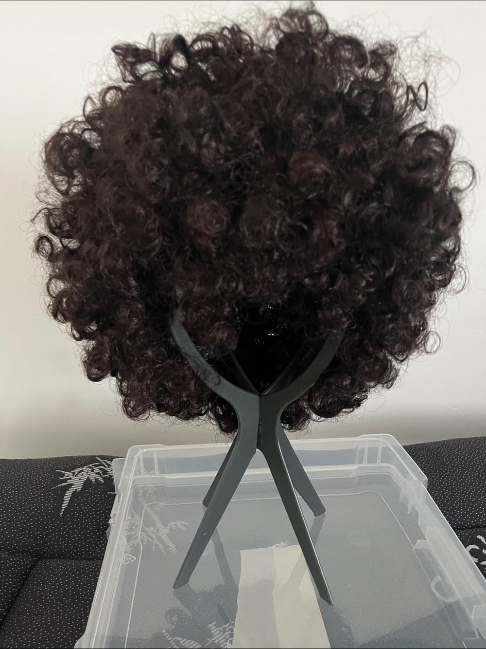 Voluminous Curly Afro Wig - Deep Brown